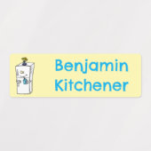 Grappige koelkast cartoon gepersonaliseerd labels (Design 2)