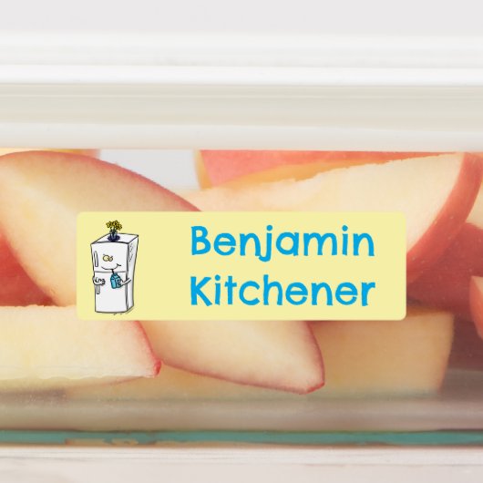 Grappige koelkast cartoon gepersonaliseerd labels (Aangebracht)