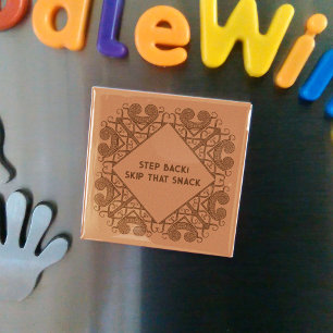 Grappige Koelkast Stap Terug! Sla Die Snack Over R Magneet