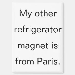 Grappige koelkastmagneet uit Parijs Magneet