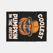 Grappige Koelste Pompoen In De Patch Halloween Fleece Deken (Voorkant (Horizontaal))