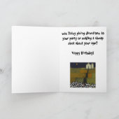 grappige koeverjaardag humoristisch over de heuvel kaart (Binnen)