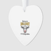 Grappige Koeweide Vintage Shirt Ontwerp_1 Ornament (voorkant)