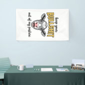 Grappige Koeweide Vintage Shirt Ontwerp_1 Spandoek (Beurs)