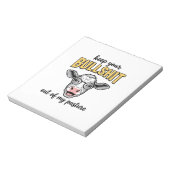 Grappige Koeweide Vintage T-shirt Ontwerp_1 Notitieblok (Linkerzijde)