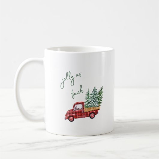 Grappige koffie achterstevoren EEFFOC mok (Links)