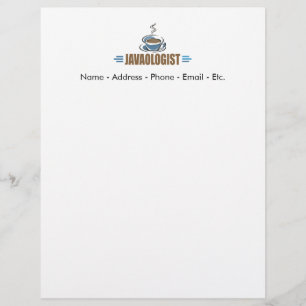 Grappige koffie briefhoofd ontwerp