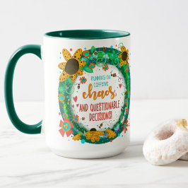 Grappige Koffie Chaos Trendy Inspirivity Stijlvol Mok