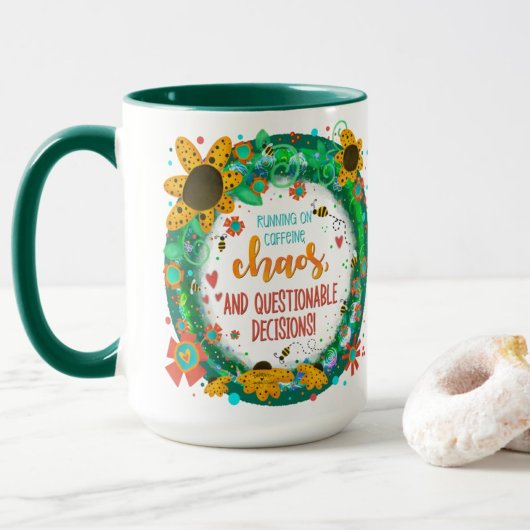 Grappige Koffie Chaos Trendy Inspirivity Stijlvol Mok