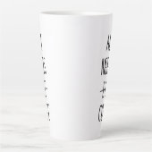 Grappige koffie citaat eenvoudig minimalistisch latte mok (Voorkant)