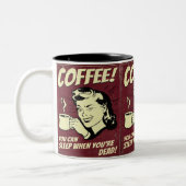Grappige koffie design mok (Links)