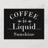 Grappige koffie drinker citaten feestdagenkaart (Voorkant)