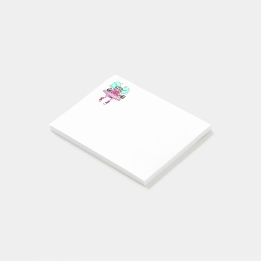 Grappige koffie fee post het merkt op post-it® notes (Schuin)