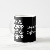 Grappige koffie, humor, koffie liefhebber koffie d koffiemok (Voorkant links)