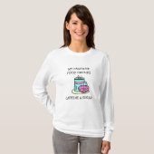 Grappige Koffie Humor T-shirt (Voorkant volledig)