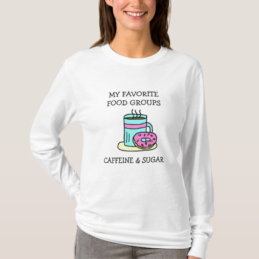 Grappige Koffie Humor T-shirt (Voorkant)