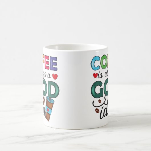 Grappige koffie is altijd een goed idee koffiemok (Center)