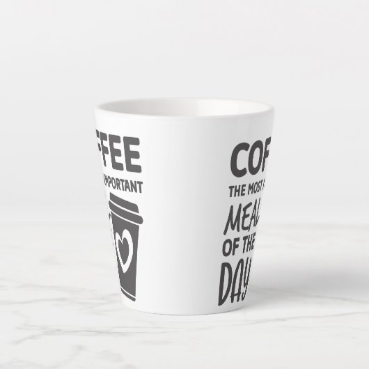 Grappige koffie is de belangrijkste maaltijd van d latte mok (Voorkant)