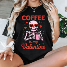 Grappige koffie is mijn Valentijnsskeletliefhebber