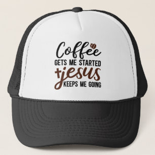 Grappige koffie Jezus woordkunst Trucker Pet