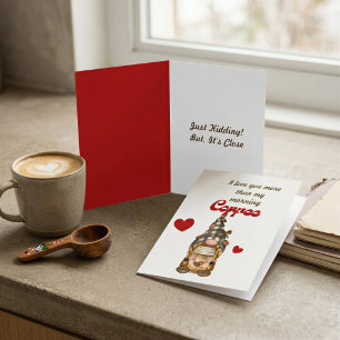 Grappige Koffie Kabouter Valentijnkaart–Maar het i Kaart