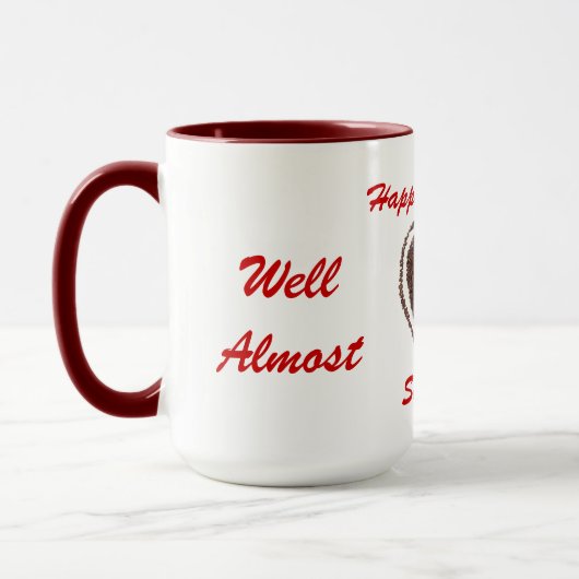 Grappige koffie & liefde hart Valentijnse  Mok (Links)