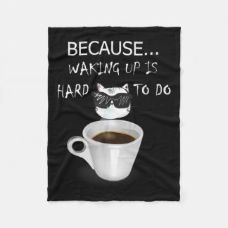 Grappige Koffie Liefhebber Geschenken Graphic Kitt Fleece Deken