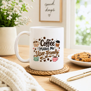 Grappige koffie maakt me vriendelijk voor gebruike koffiemok
