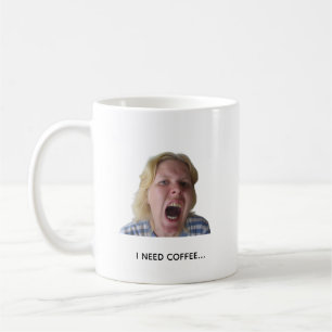 Grappige koffie meme mok badkamer humor