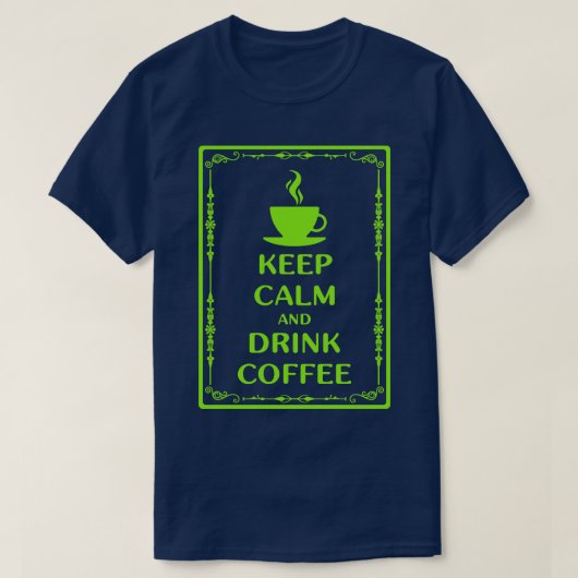 Grappige koffie meme t-shirt (Design voorkant)