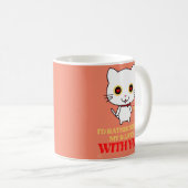 grappige koffie-mok "CUTE CAT" Koffiemok (Voorkant rechts)