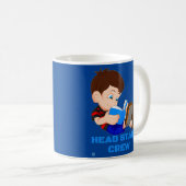 grappige koffie-mok "HEAD START CREW" Koffiemok (Voorkant rechts)