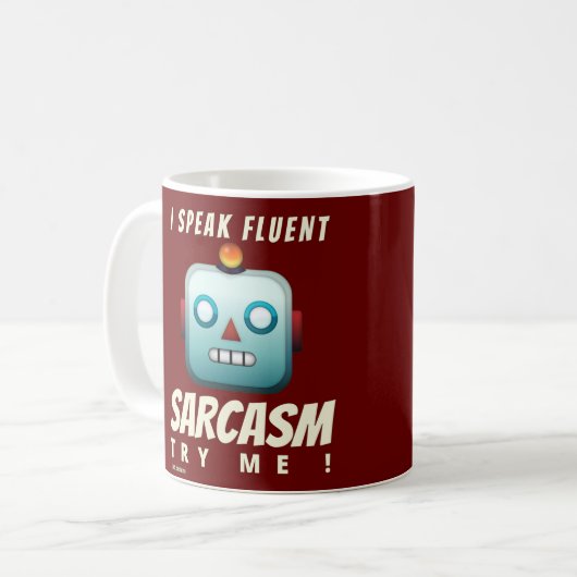 grappige koffie-mok "I SPREK FLUENT SARCASM" Koffiemok (Voorkant links)