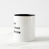 Grappige koffie Mok - Ik ben niet bazig ik weet ge (Center)