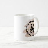 Grappige koffie Mok - ik heb koffie nodig, geen ci (Voorkant rechts)