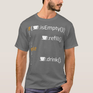Grappige koffie programmeren grap I T-shirt