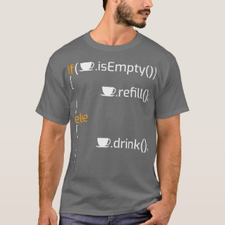 Grappige koffie programmeren grap I T-shirt