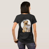 Grappige Koffie PUG Hondenliefhebbers Grafisch Car T-shirt (Achterkant volledig)