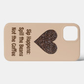 Grappige Koffie Quote Telefoon Case (Achterkant (horizontaal))