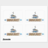 Grappige Koffie Rechthoekige Sticker (Vel)
