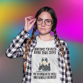 GRAPPIGE KOFFIE ROCK N ROLL DAMES T-SHIRTS