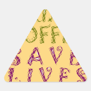 Grappige koffie selfie offerte ontwerp sticker