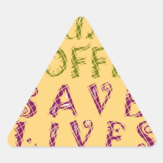 Grappige koffie selfie offerte ontwerp sticker (Voorkant)