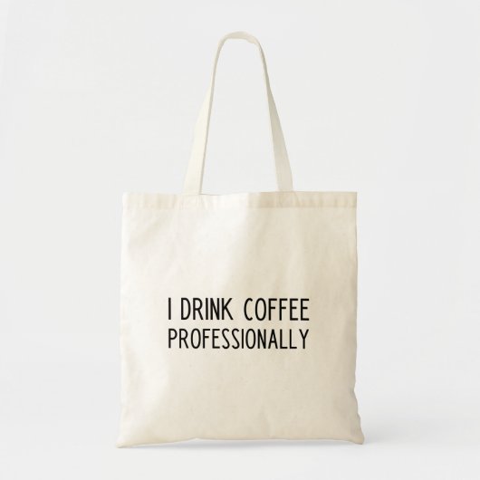 Grappige koffie slogan boodschappentas tote bag (Voorkant)