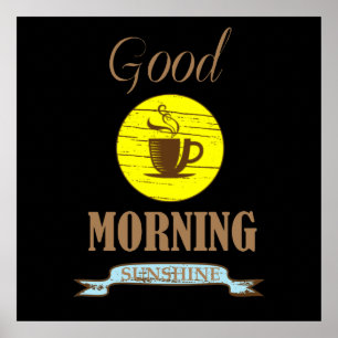 grappige koffie spreuken poster