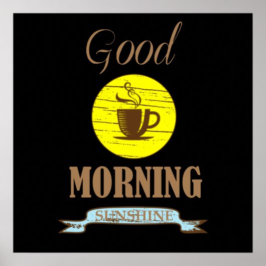 grappige koffie spreuken poster (Voorkant)
