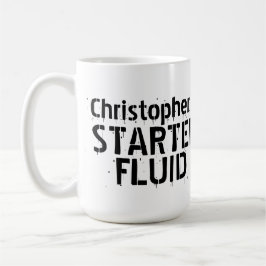 Grappige Koffie Starter Fluid Gepersonaliseerde Na Mok