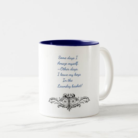 Grappige koffie, thee, mok, kop (Voorkant rechts)
