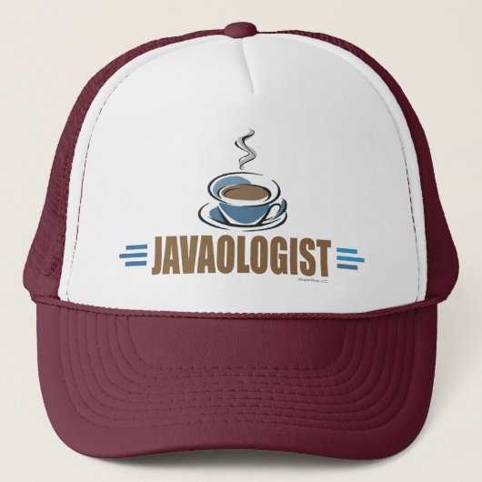 Grappige koffie trucker pet (Voorkant)