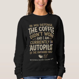 Grappige koffie typografie trui